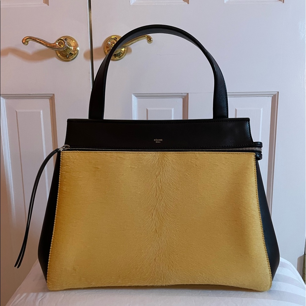 Celine Edge Yellow Calf Hair and Leather